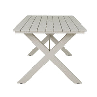 Blake Aluminium Dining Table 240cm Taupe