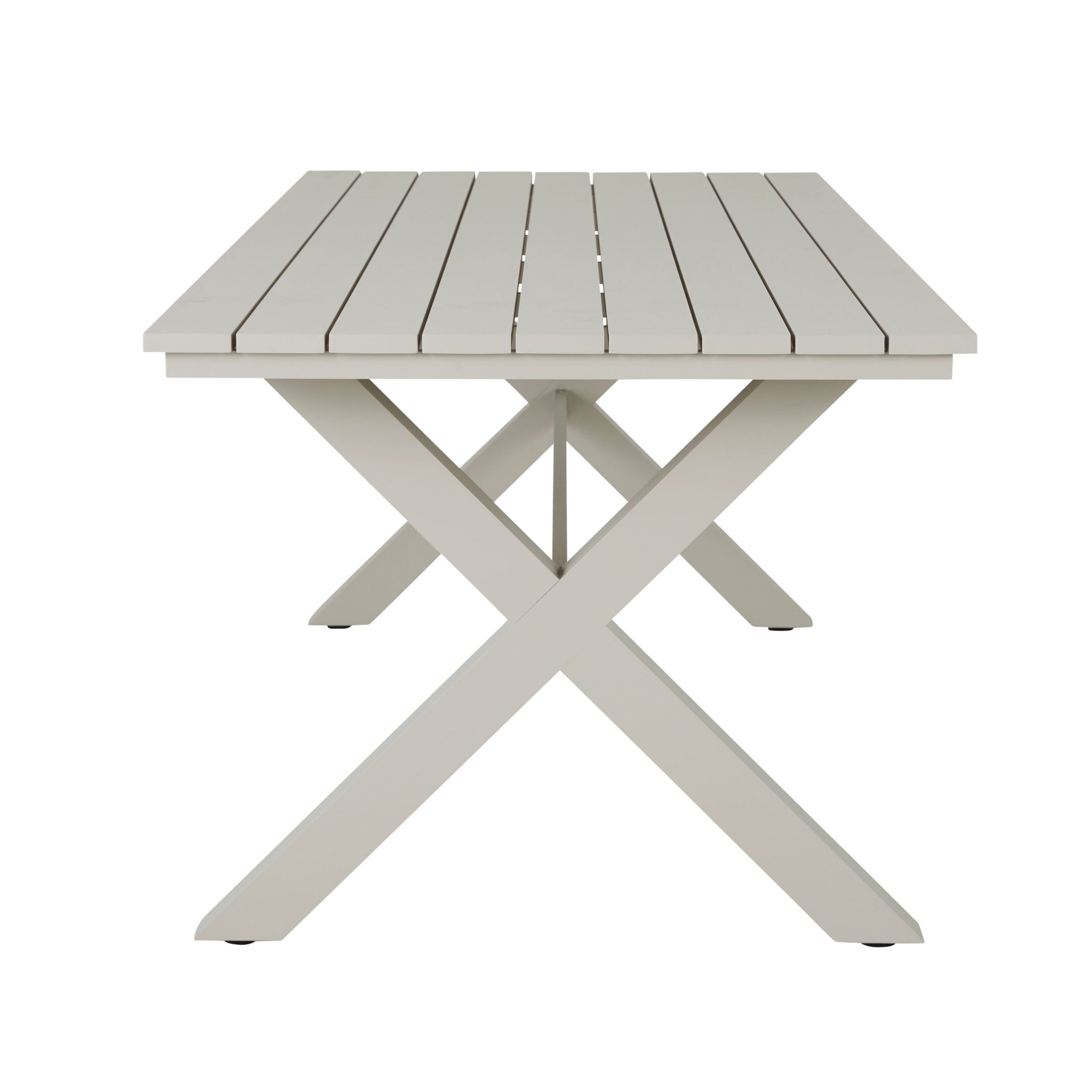 Blake Aluminium Dining Table 240cm Taupe