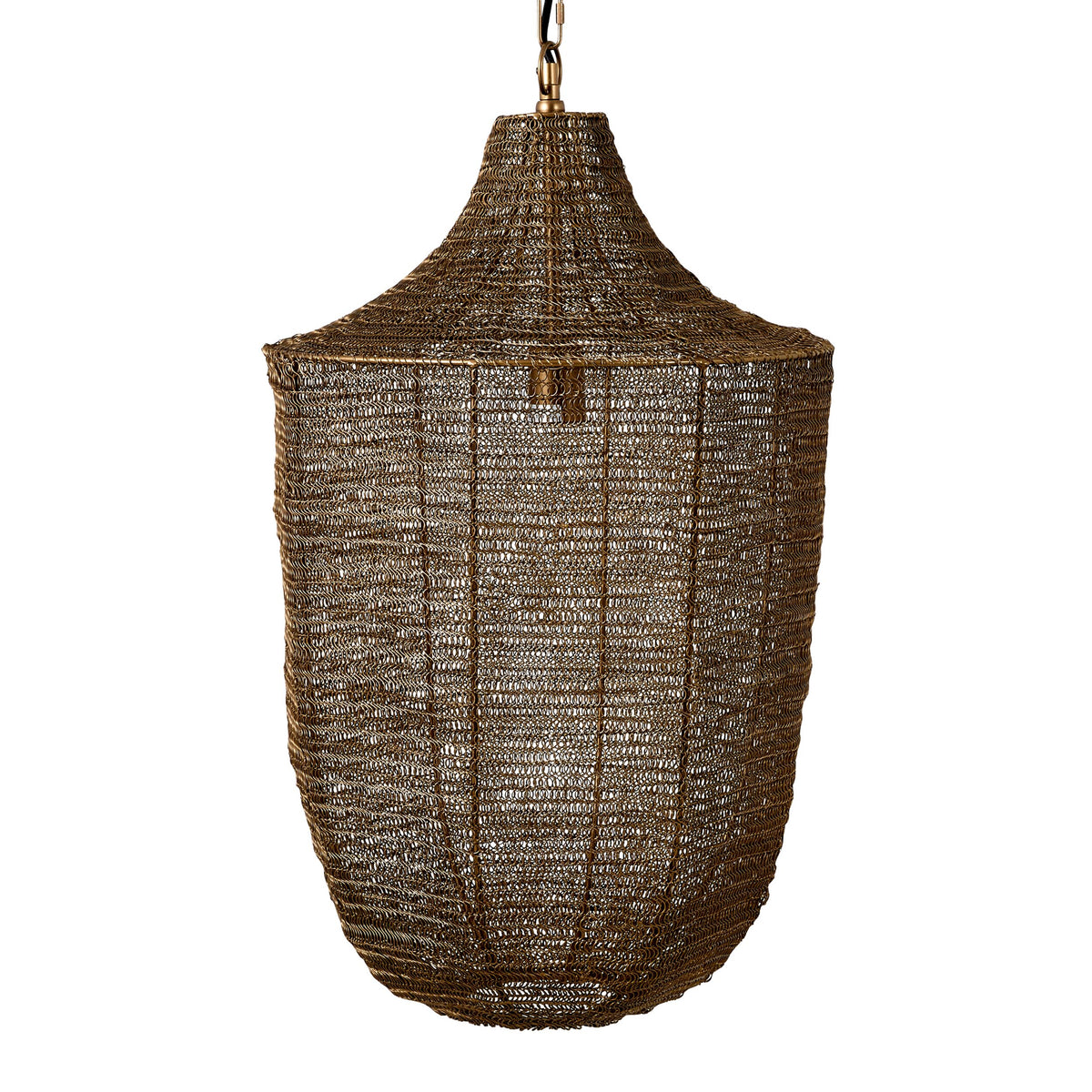 Sahara Metal Wire Pendant Antique Brass 44x44x66cm