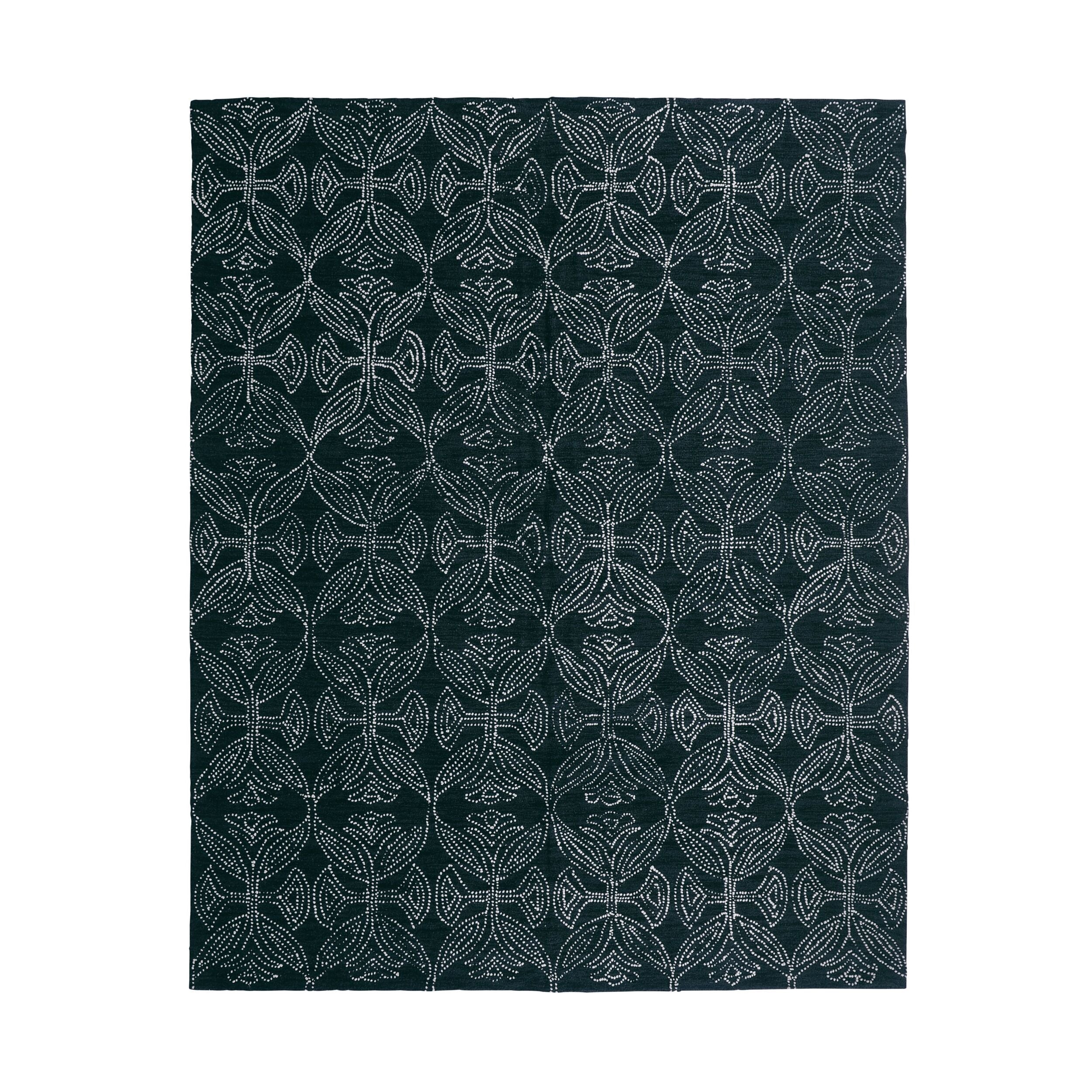 Dreamtime Hand Tufted Wool Black & White Rug 300x240cm