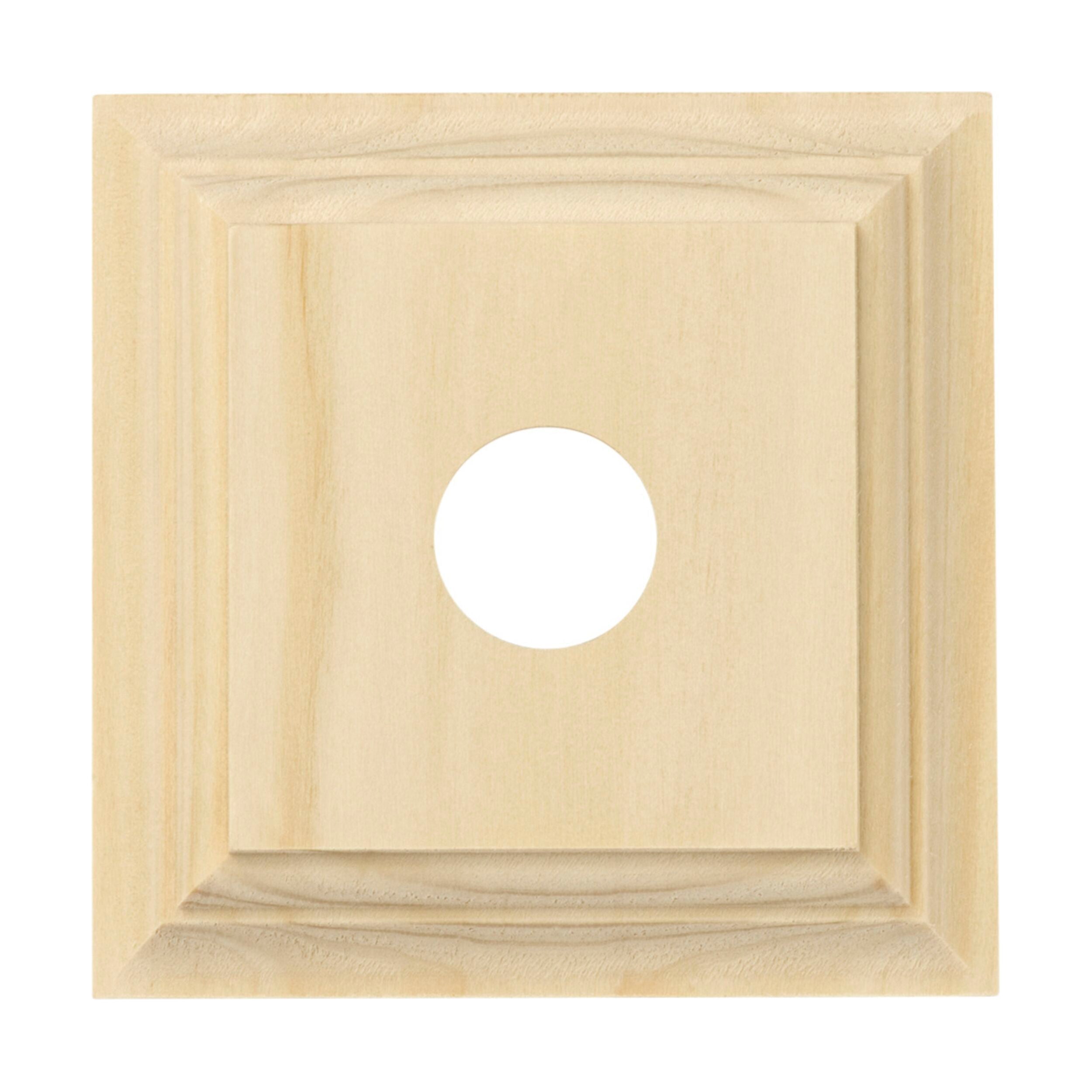 5421 Switch Socket Block Classic Single Pine H90xW90mm