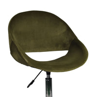 Kip Velvet Desk Chair Olive