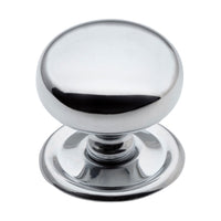 3661 Cupboard Knob Sheet Brass Chrome Plated D38xP35mm