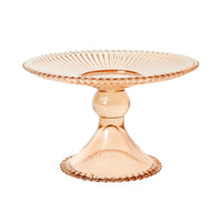 Glace Cake Stand Peach