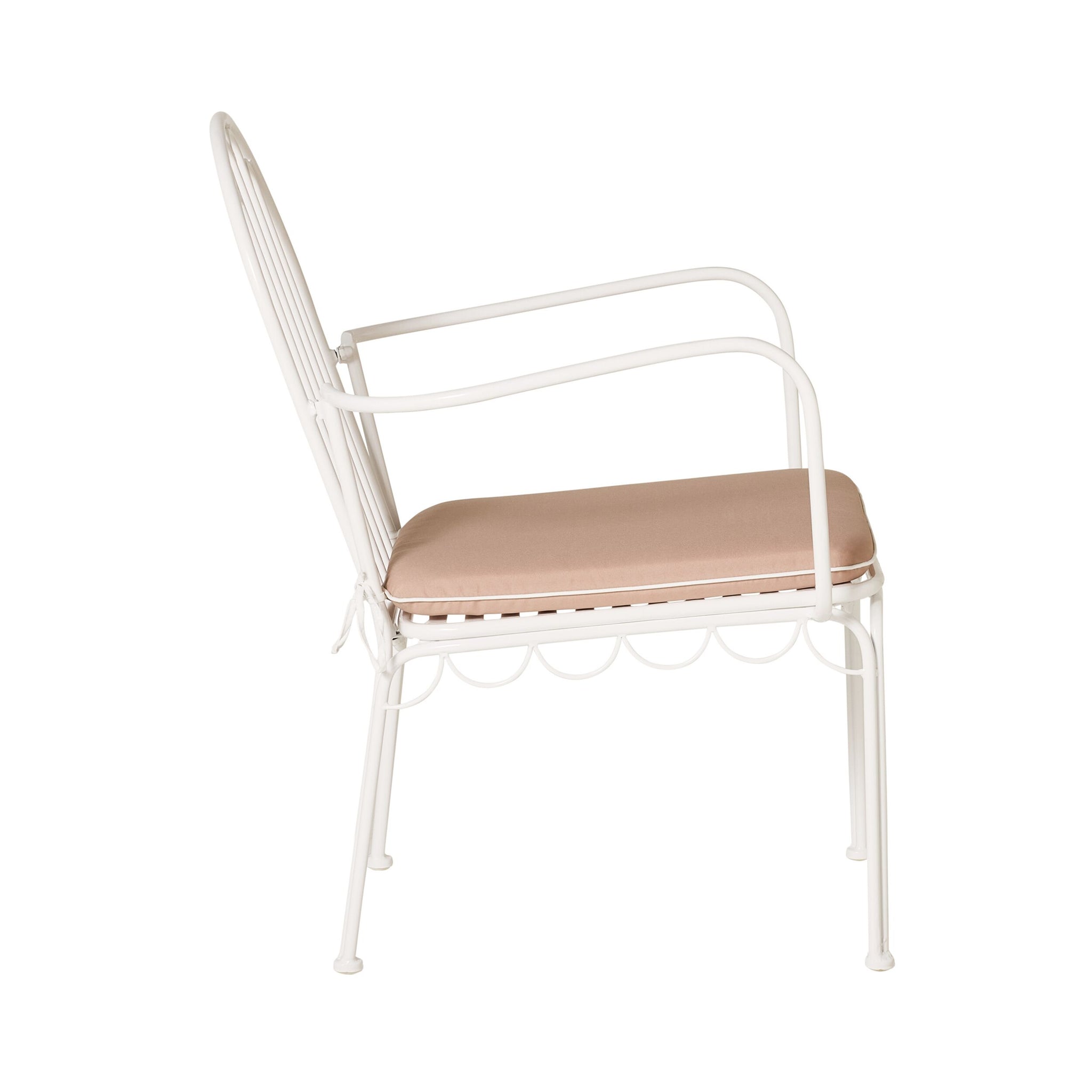 Bonnie Occasional Chair with Cushion White
