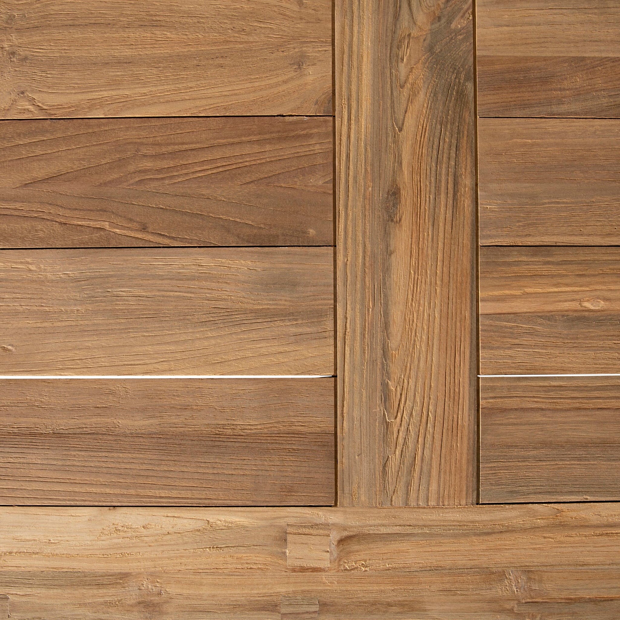 Reclaimed Teak Cross Leg Dining Table 260cm