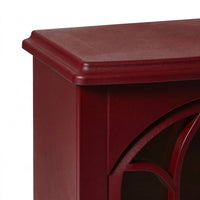 Bromley Electric Fireplace Burgundy