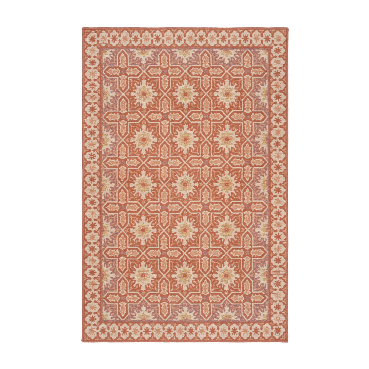 Mystic Loom Indoor Outdoor Rug Sunset Tile 100x150cm