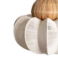 Dahlia Pendant White Natural 58x58x43cm