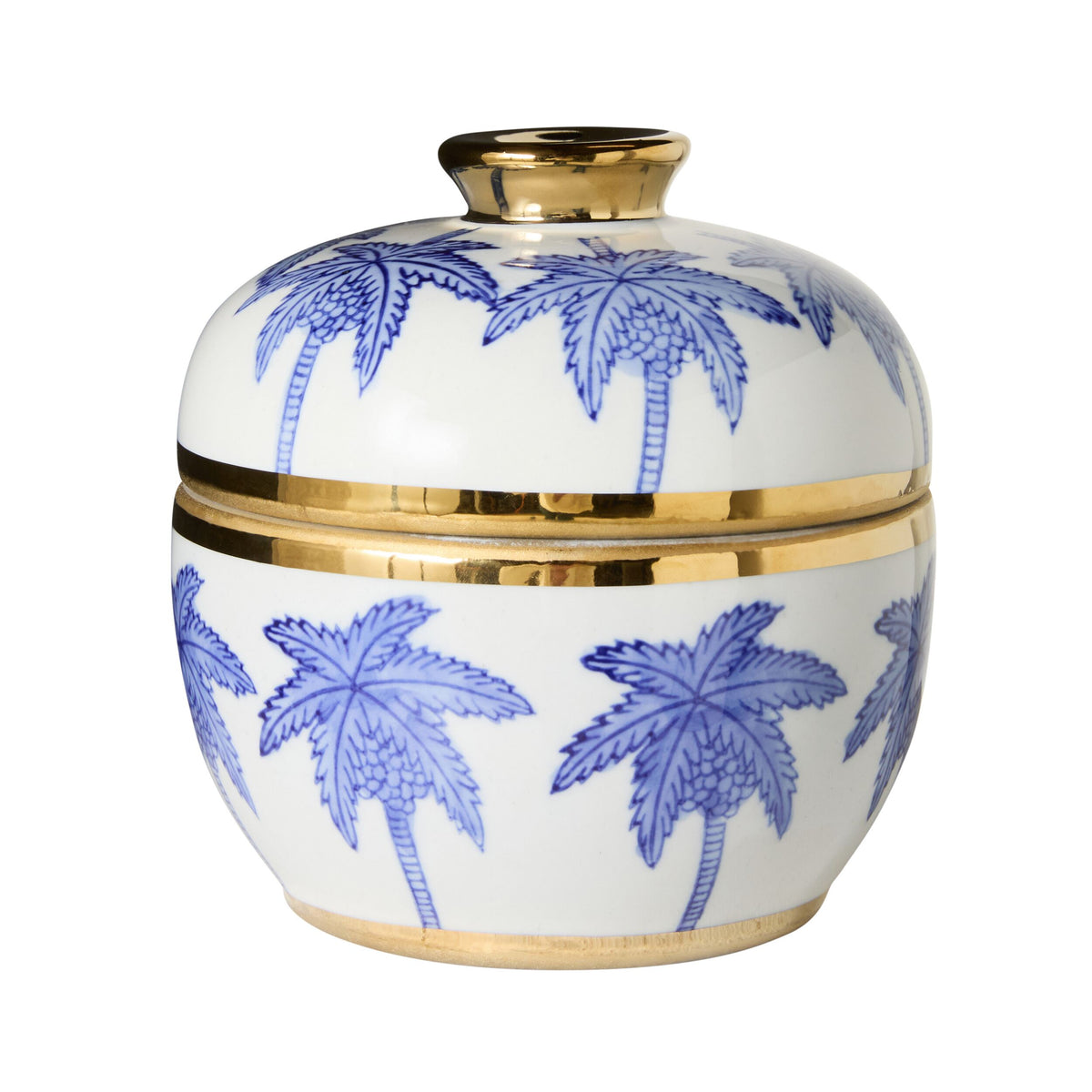 Celadon Sapphire Palm Jar 15cm