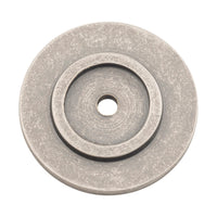 6439 Backplate For Domed Cupboard Knob Rumbled Nickel D25mm