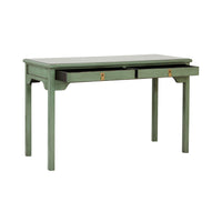 Sansha 2 Drawer Desk Sage Green