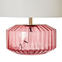 Rosebud Glass Table Lamp Blush 46x40cm