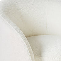Alessa Swivel Armchair Luna Cloud White
