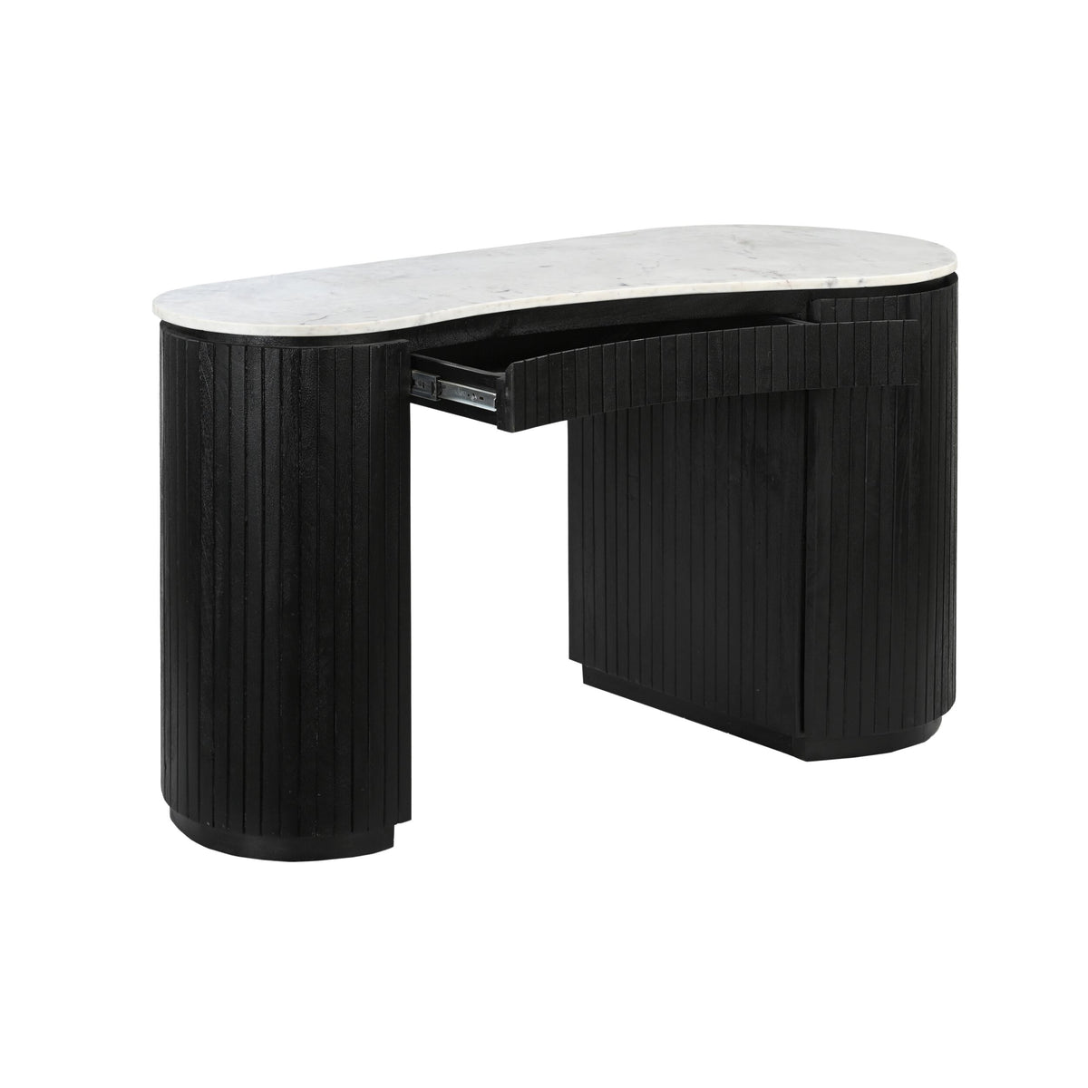 Deva Double Pedestal Desk Black – Early Settler AU
