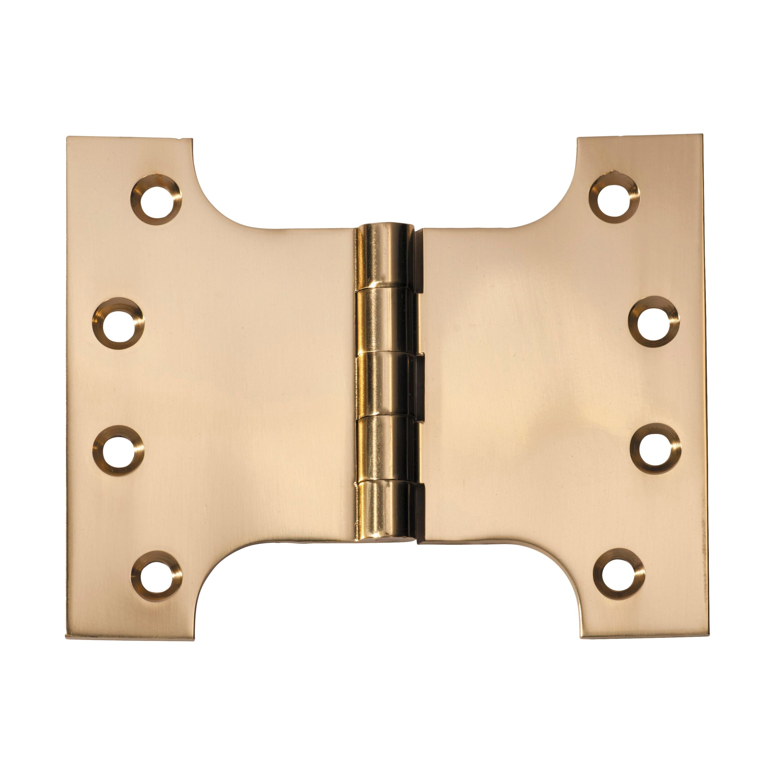 2481 Hinge Parliament Polished Brass H100xW125mm