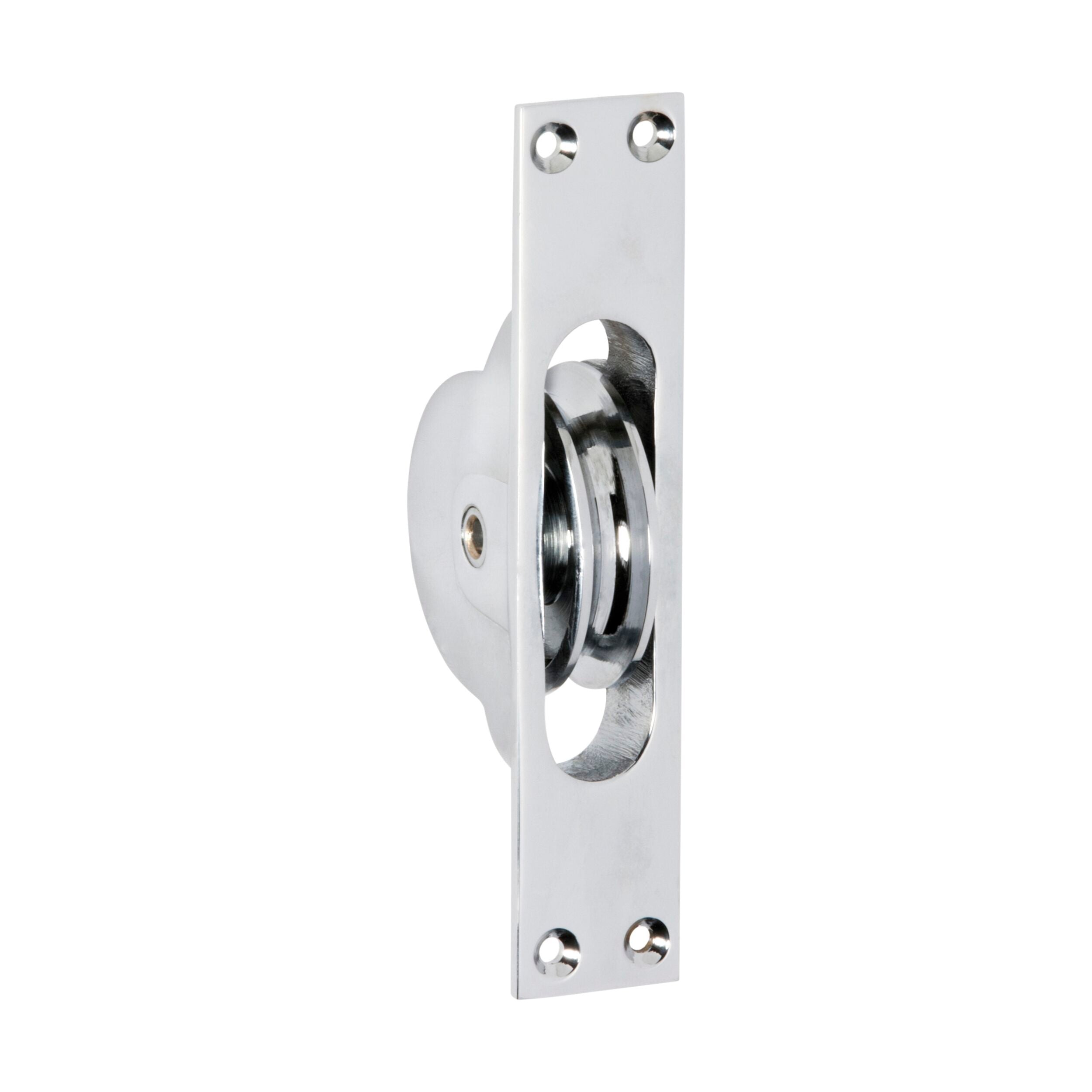 1682 Sash Pulley Chrome Plated H125xW25mm