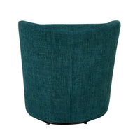 Amala Swivel Occasional Chair Blue Weave