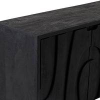 Sami 4 Door Sideboard Black