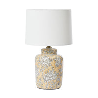 Floral Apricot Table Lamp 51cm