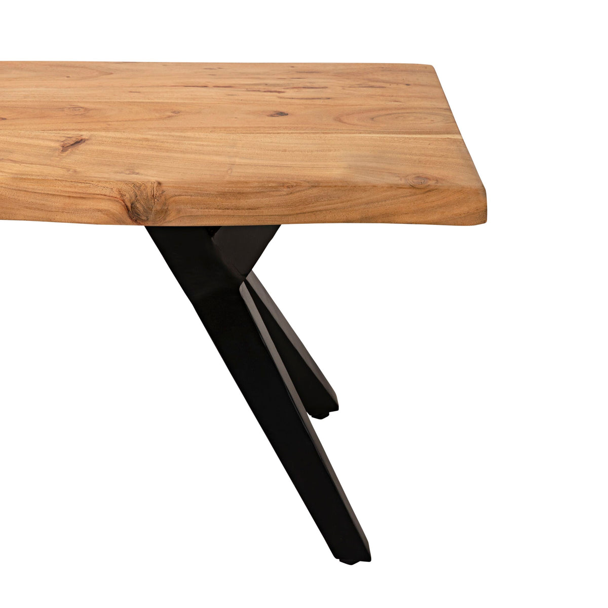 River Live Edge Timber Dining Bench 200cm