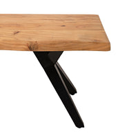 River Live Edge Timber Dining Bench 200cm