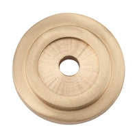 6699 Backplate For Domed Cupboard Knob Satin Brass D25mm