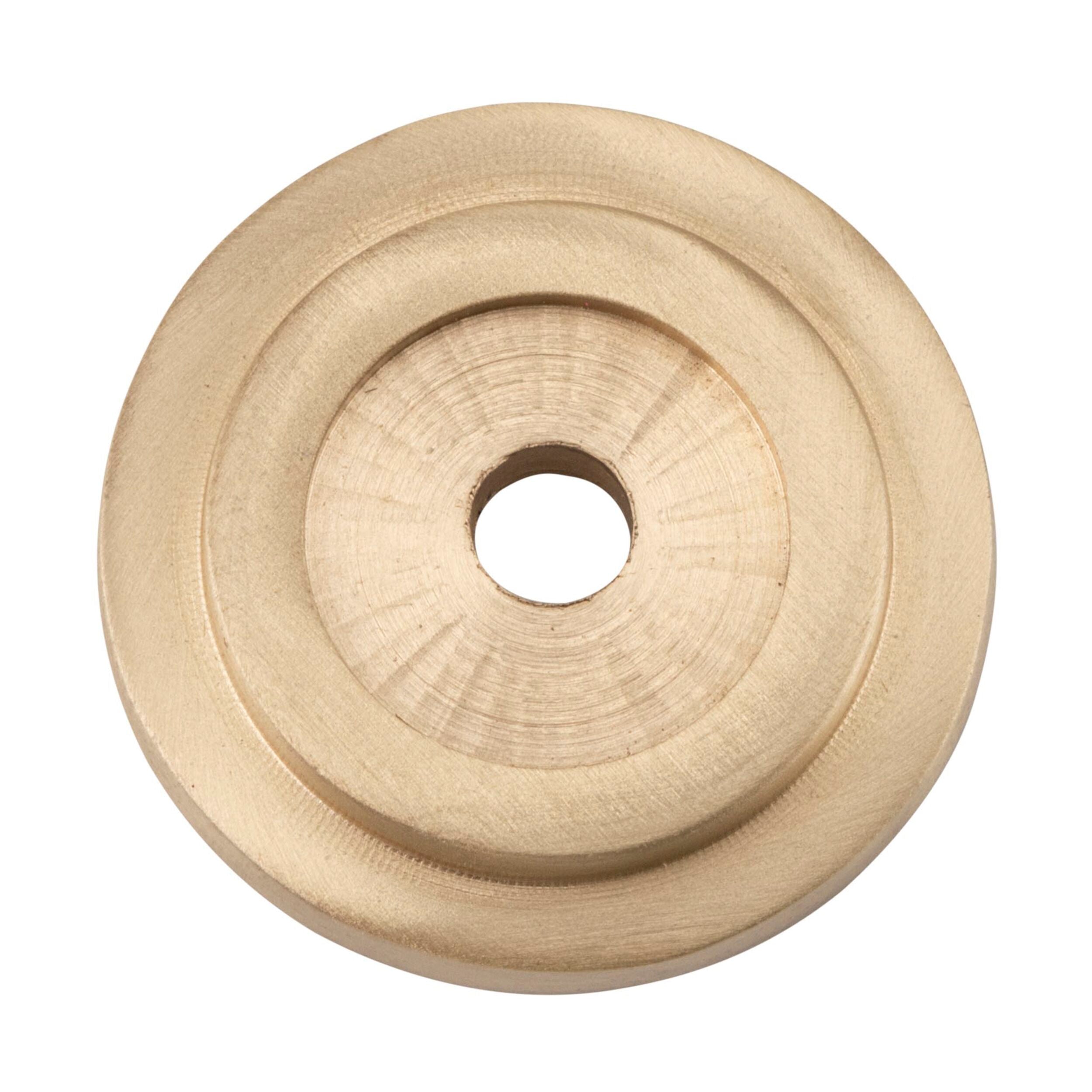 6699 Backplate For Domed Cupboard Knob Satin Brass D25mm