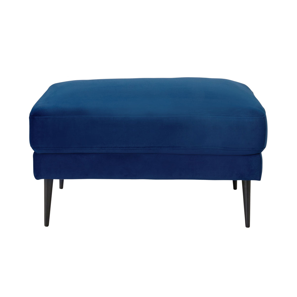 Irvine Ottoman Velvet Indigo