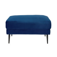 Irvine Ottoman Velvet Indigo