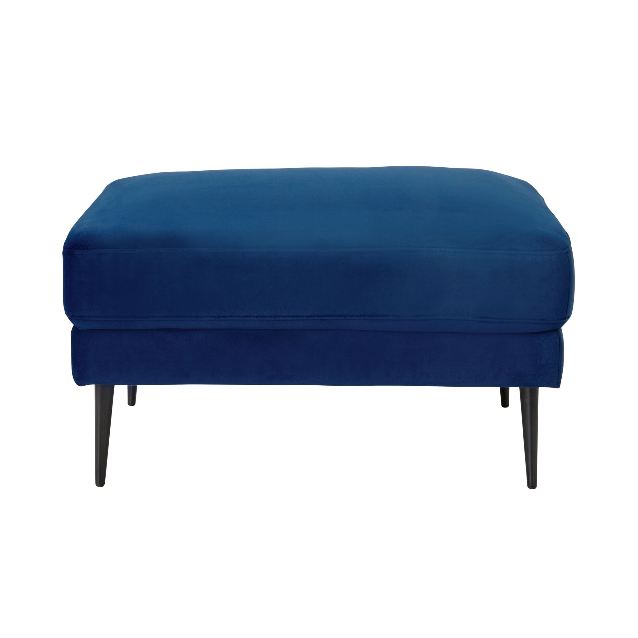 Irvine Ottoman Velvet Indigo