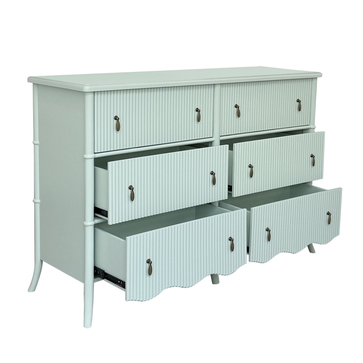 Violet 6 Drawer Chest Sage
