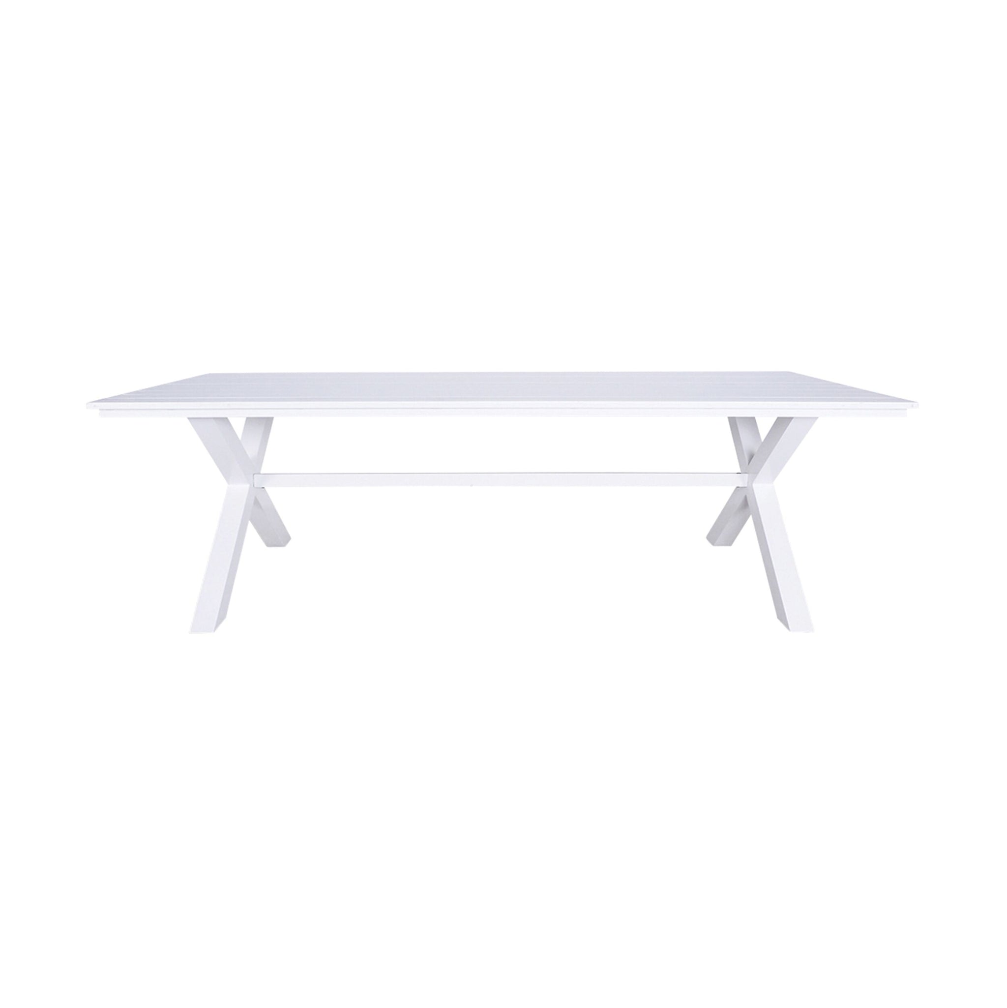 Blake Aluminium Dining Table 240cm White