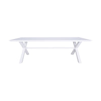 Blake Aluminium Dining Table 240cm White