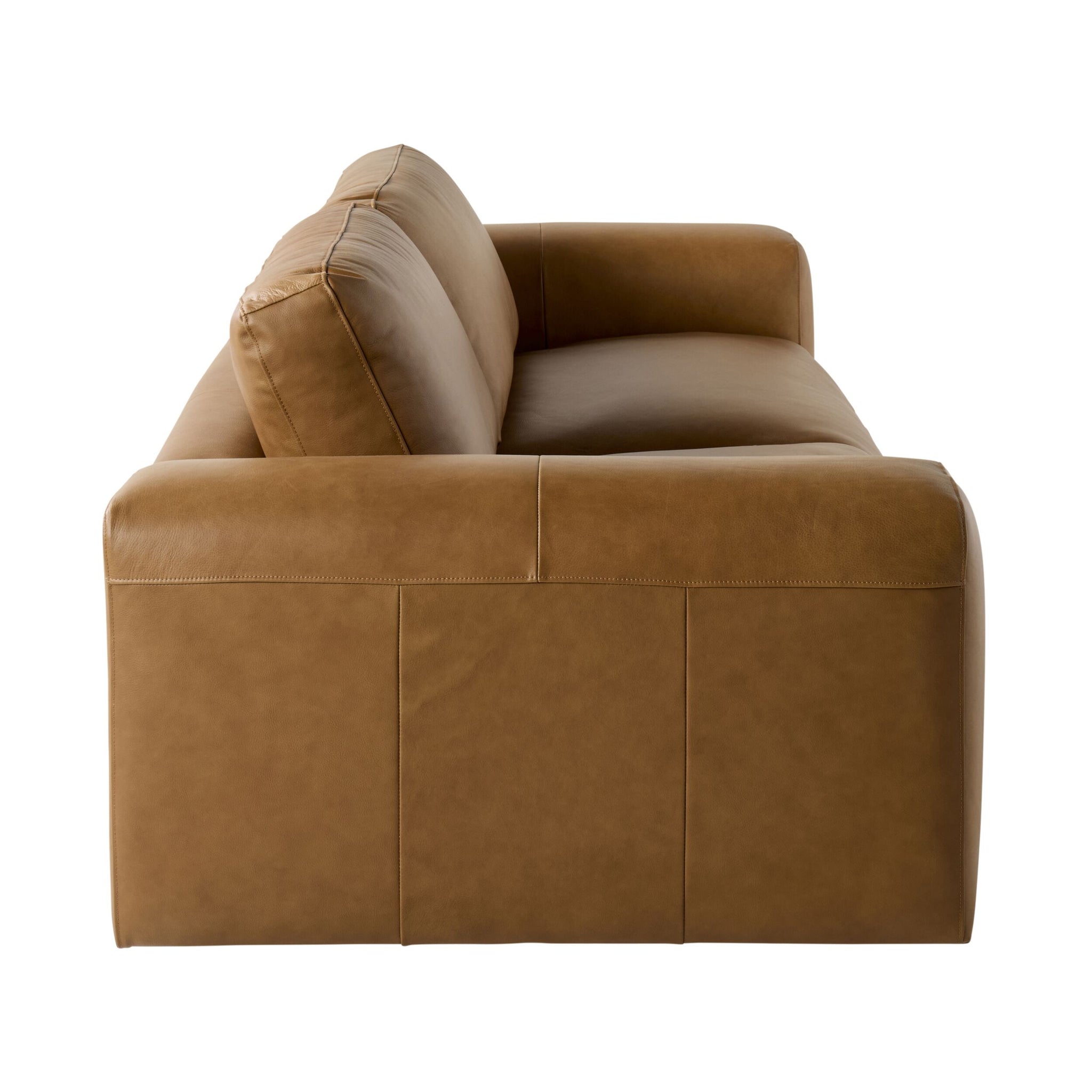 Ryder 3 Seater Leather Sofa Dakota Light Chestnut