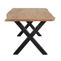 Acacia Live Edge Solid Timber Dining Table 160cm