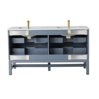 Lennox Double Vanity Slate Blue 1550mm