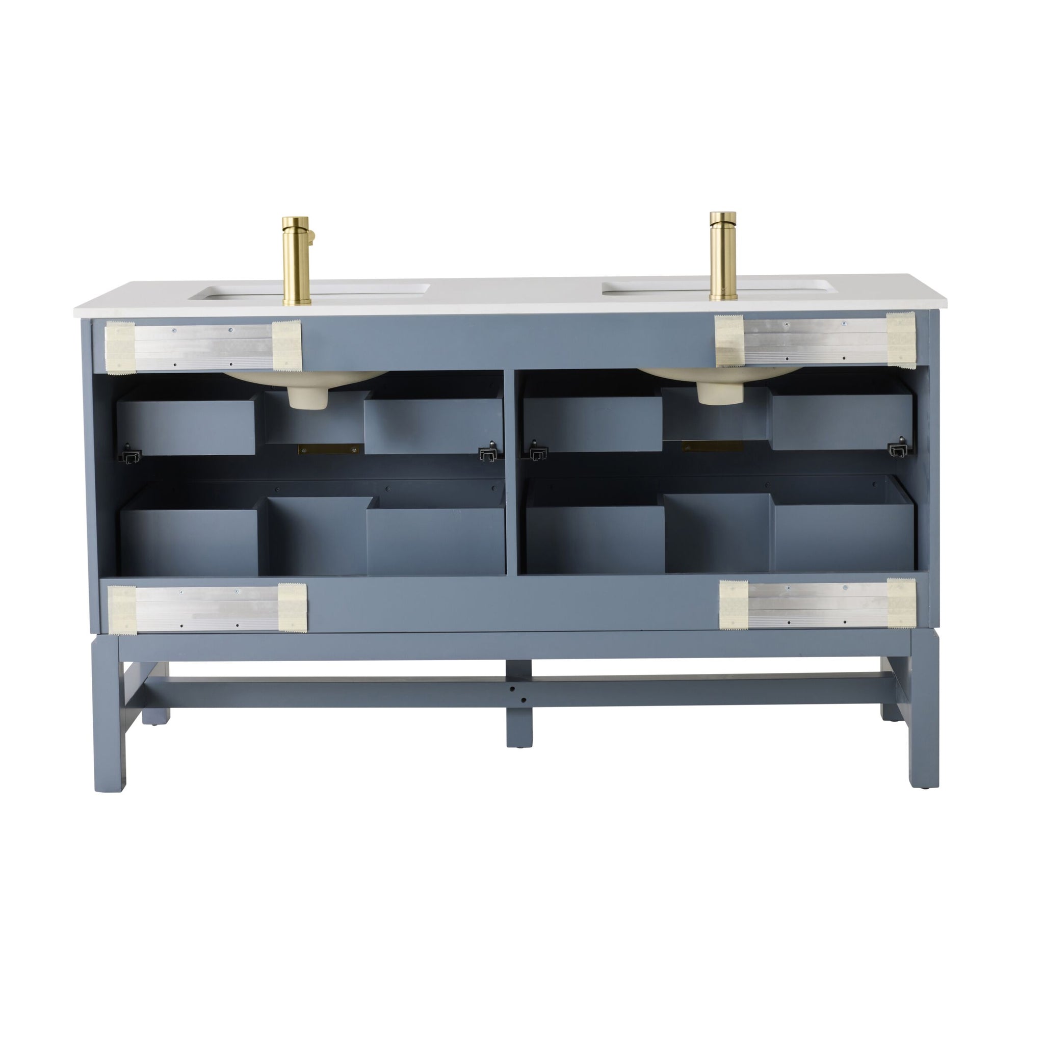 Lennox Double Vanity Slate Blue 1550mm