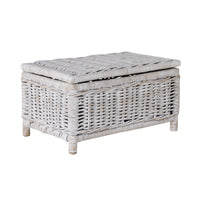 Lorne Blanket Box Medium White Wash 60x42x35cm