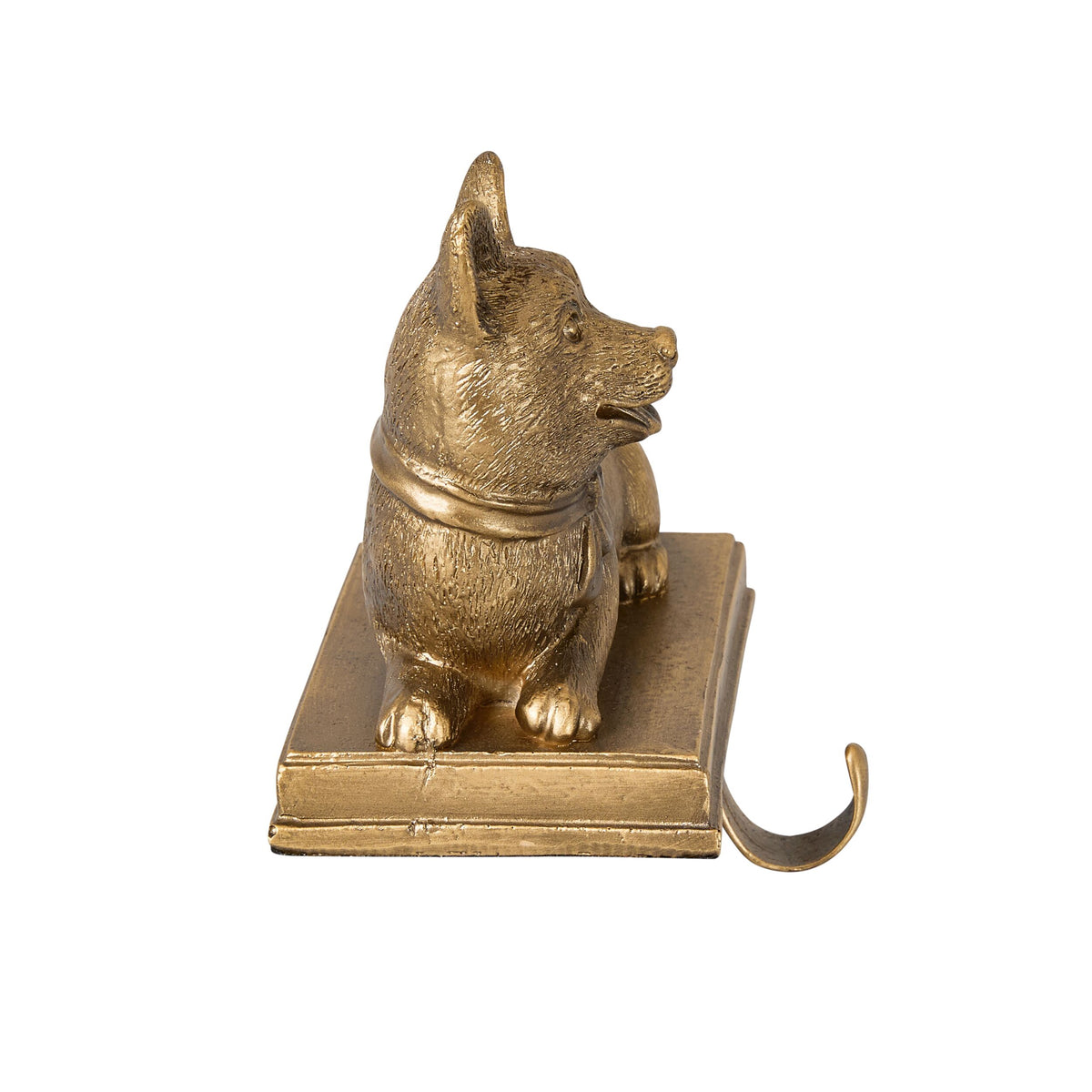 Heirloom Festive Corgi Christmas Mantel Hook