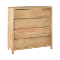 Curve 4 Drawer Tall Boy