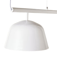 Anglesea 3 Light Metal Shade Pendant White 120cm