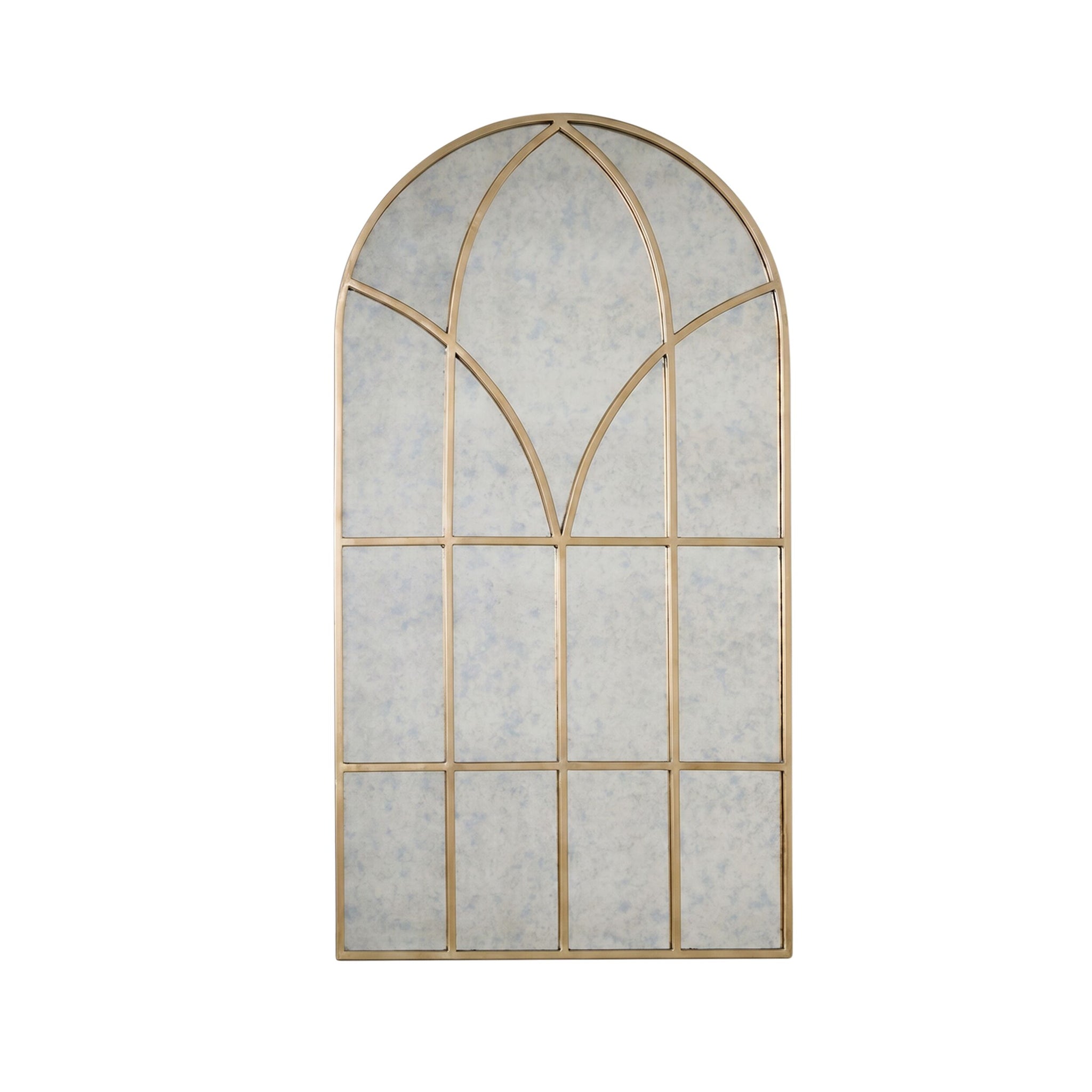 Evangeline Grid Mirror Rose Gold