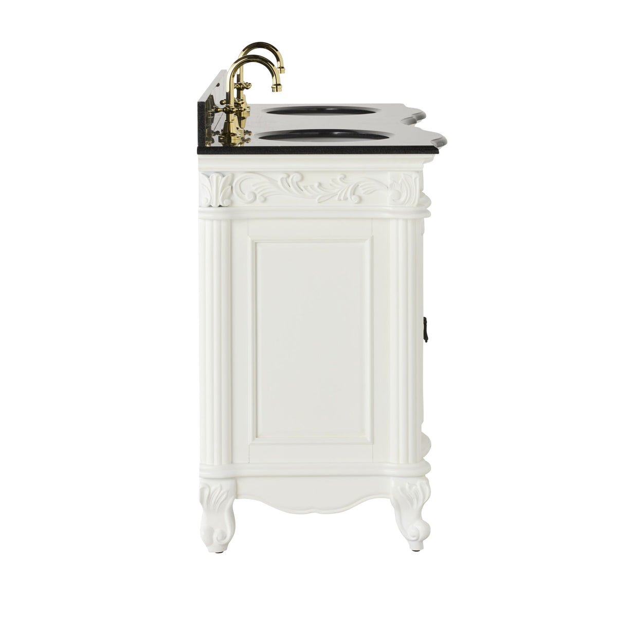 Rosette Granite Top Double Vanity White 1550mm