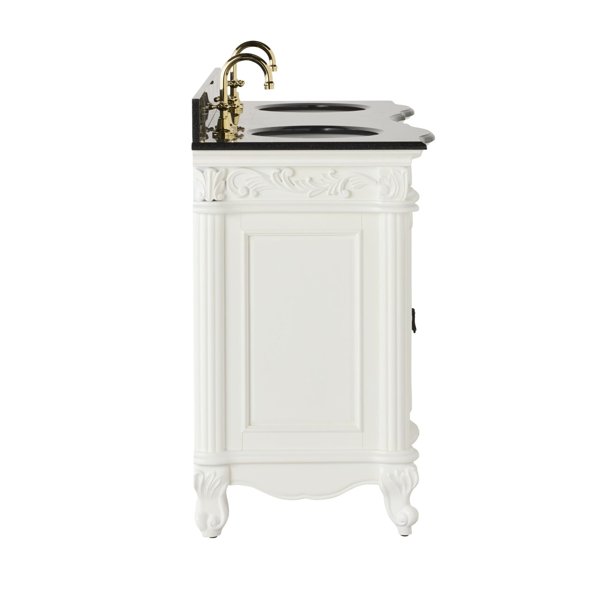 Rosette Granite Top Double Vanity White 1550mm