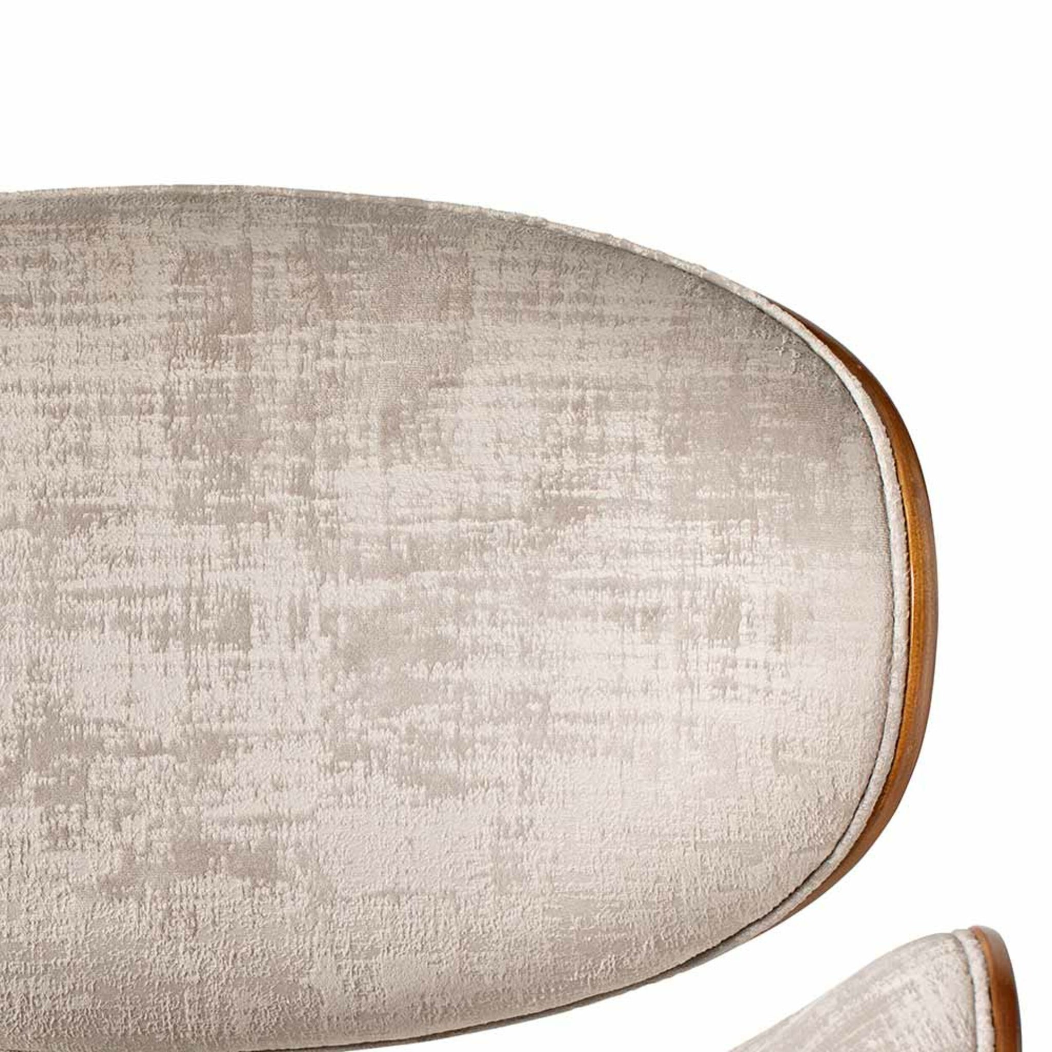 Jetson Desk Chair Timber Veneer Back Brushed Pebble Velvet