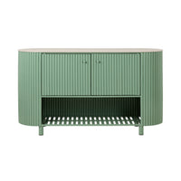Ripple Kitchen Island Bench Sage Green
