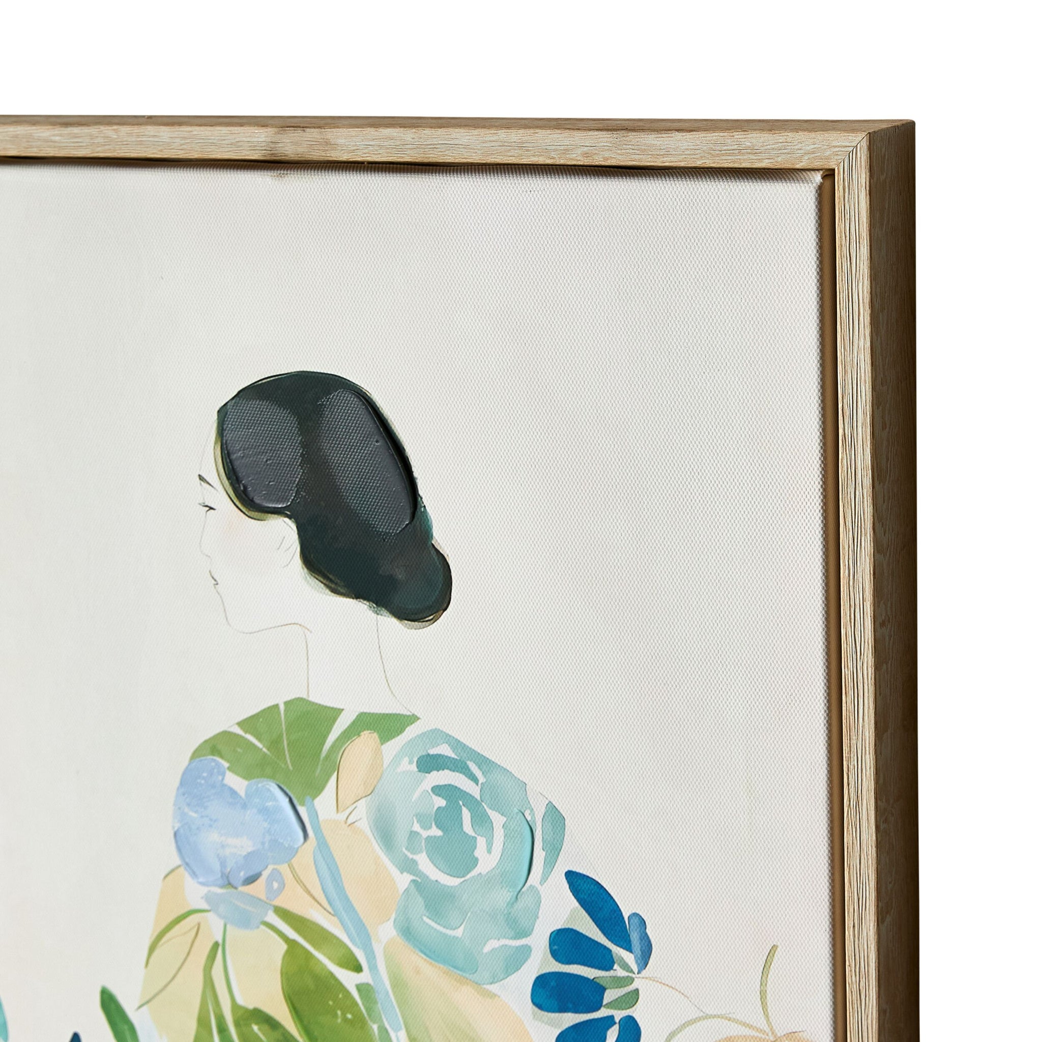 Garden Geisha Framed Textured Print Duo 60x50cm
