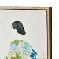 Garden Geisha Framed Textured Print Duo 60x50cm