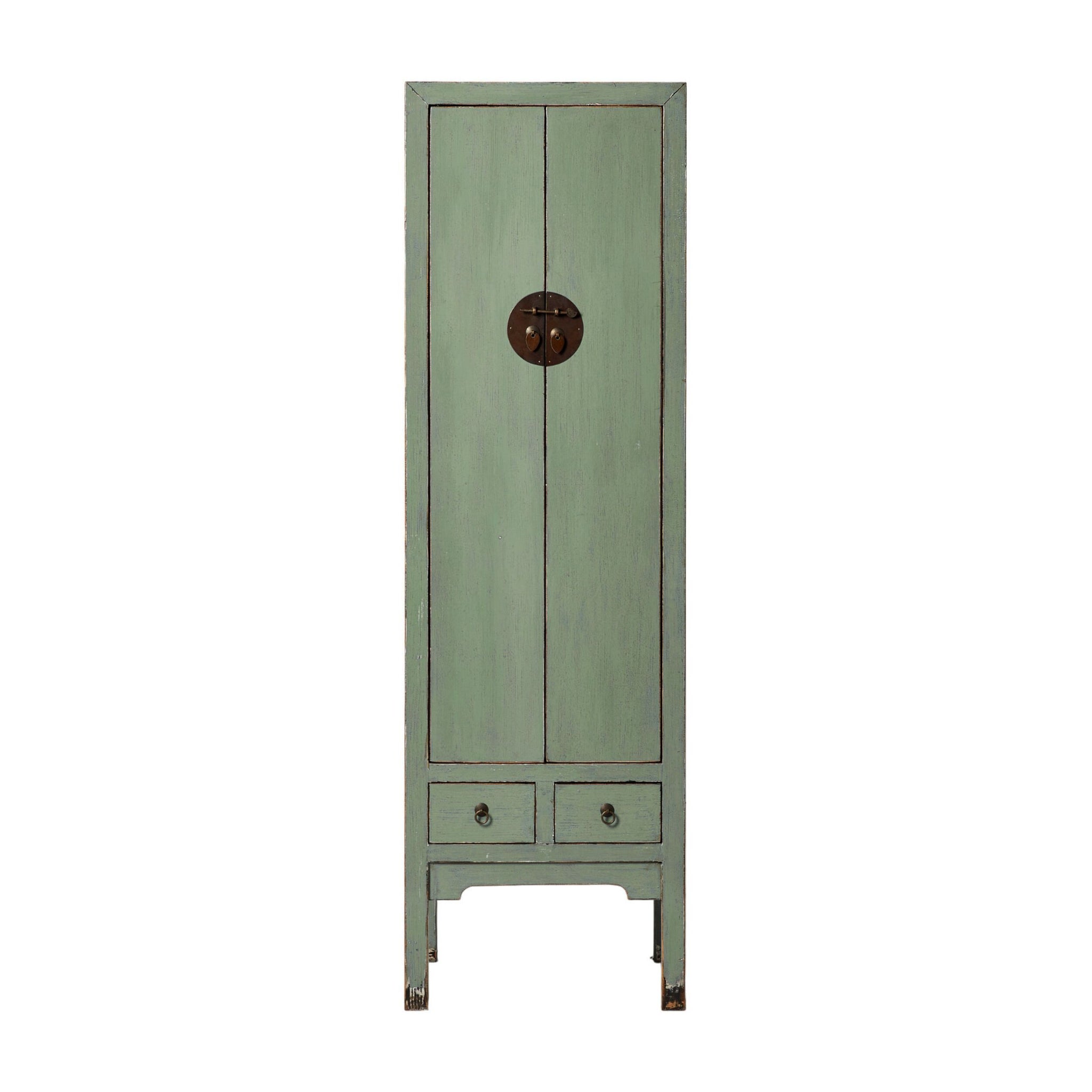 Sansha Narrow Wedding Cabinet Sage Green